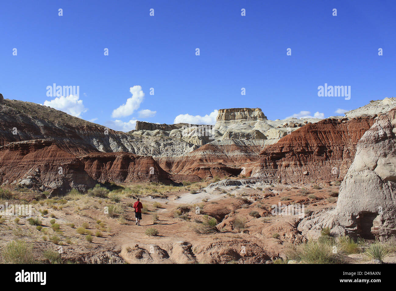 Eingang West Trailhead zu Paria RimRocks, Utah, Vereinigte Staaten Stockfoto