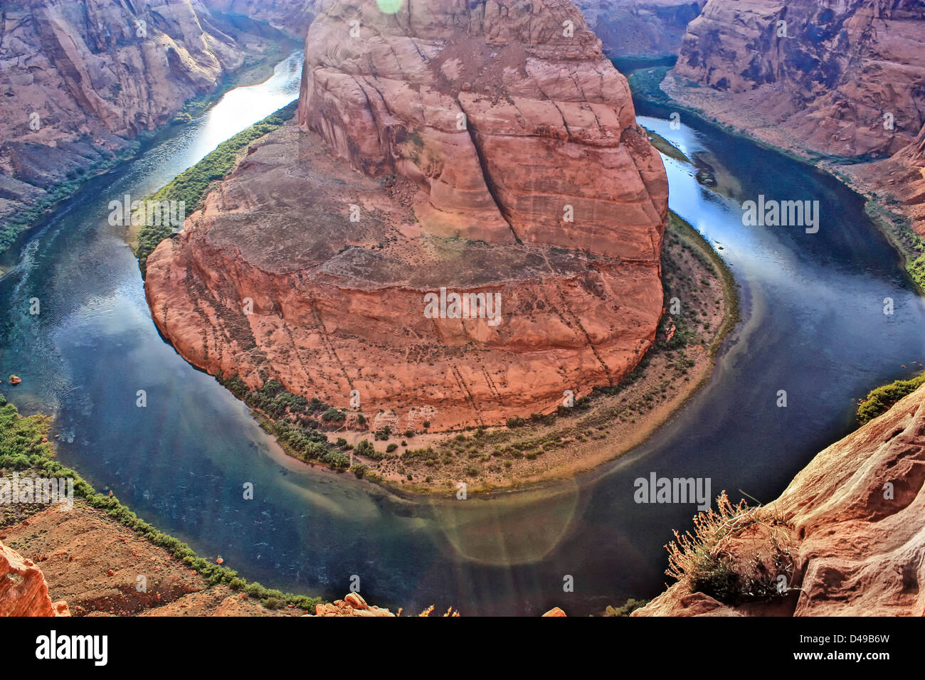 Horseshoe Bend, Colorado River, Page, Arizona, Vereinigte Staaten von Amerika Stockfoto