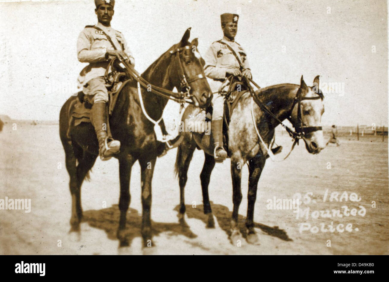 Irak berittene Polizei Stockfoto