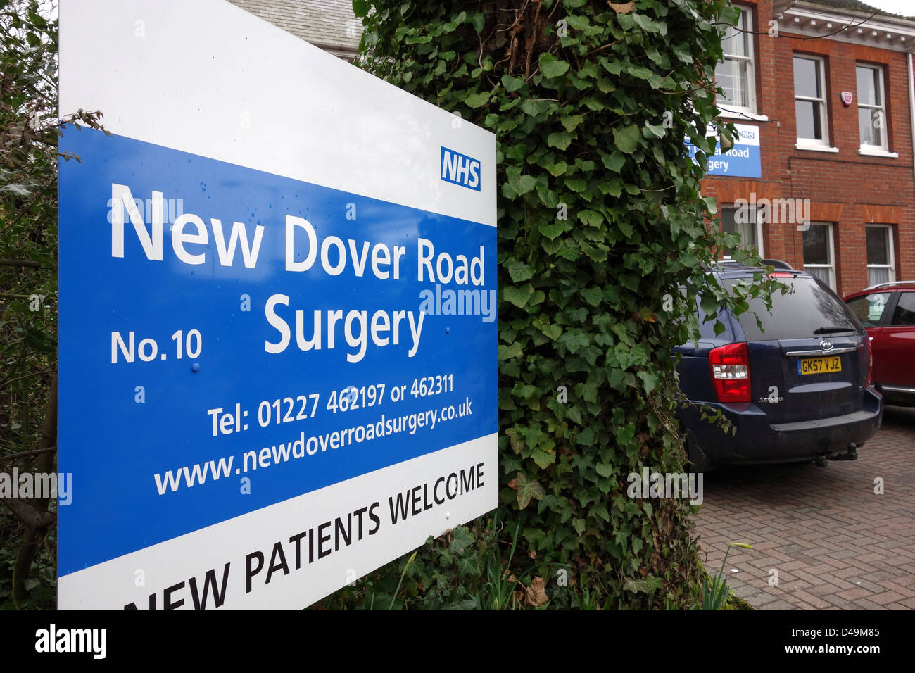 Neue Straße von Dover Ärzte Chirurgie Canterbury Kent UK Stockfoto