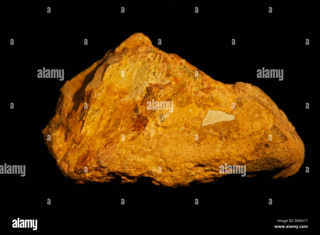 Samarskite(Y) radioaktive seltene Erden Mineral, Erz Mineral von Seltenerd-Element Yttrium, Madagaskar Stockfoto