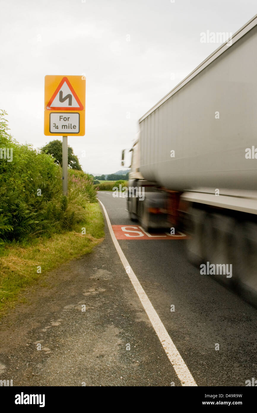 Geschwindigkeit Lkw Landstrasse