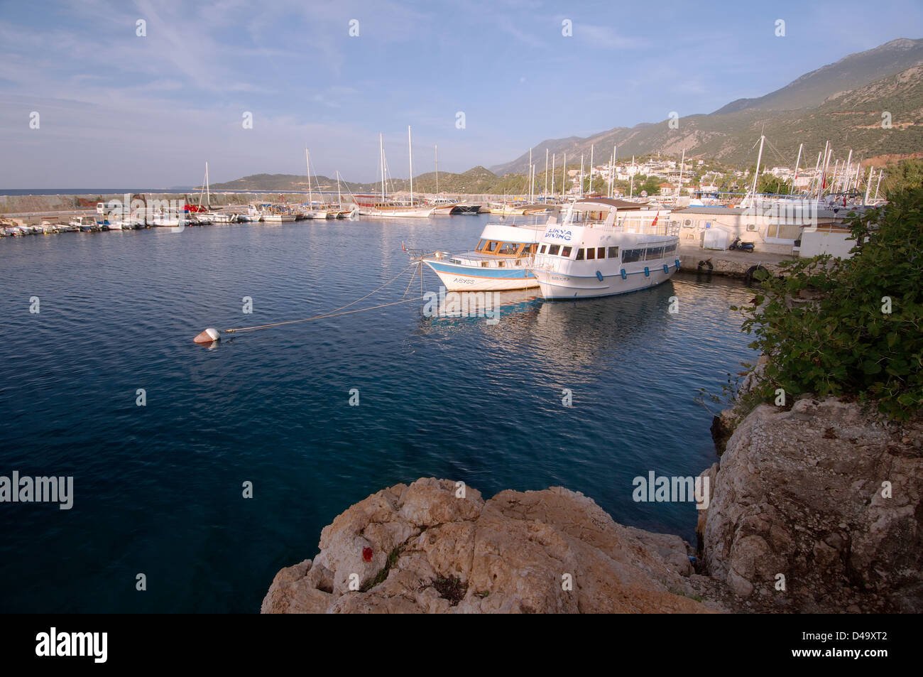 Hafen von Kas, Türkei Stockfoto