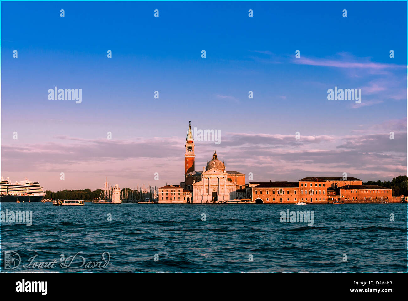 Insel San Giorgio Maggiore in Venedig, Italien Stockfoto