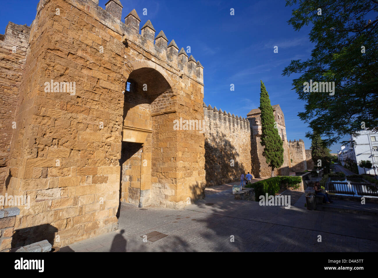 Almodovar Tor von Córdoba, Andalusien Stockfoto