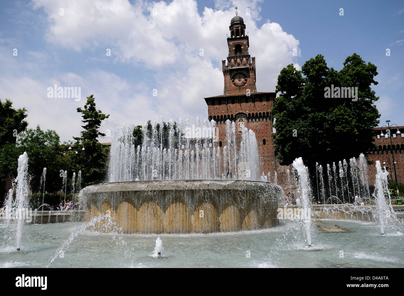 Castello Sforzesco Mailand - Italien Stockfoto