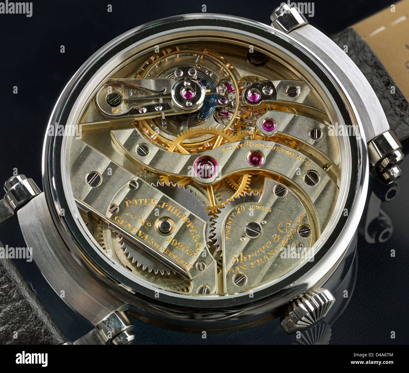 Armbanduhr-Interieur Stockfoto