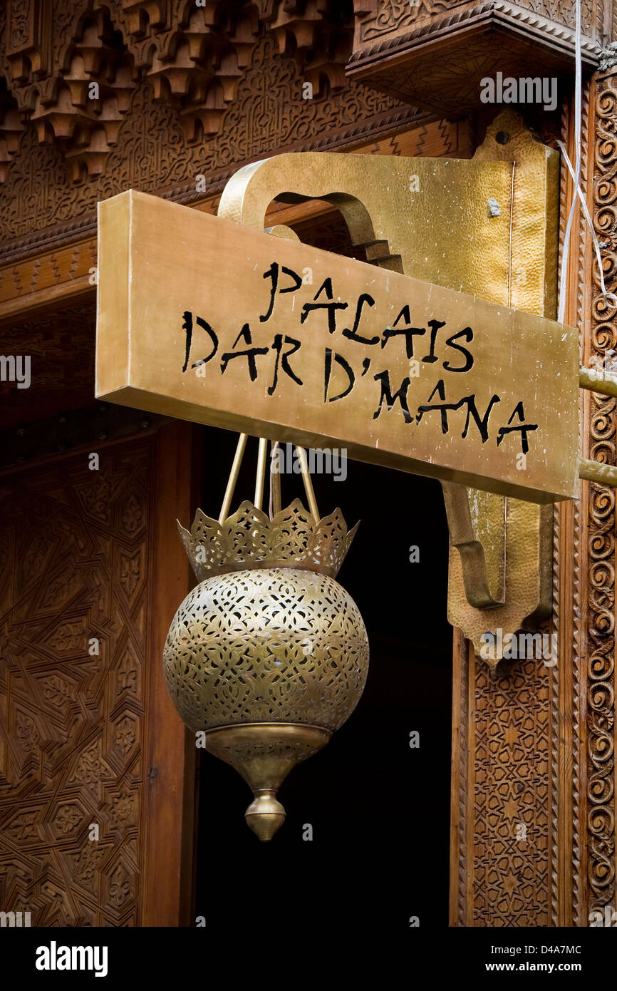 Marokko, Marrakesch, Palais Dar D' Mana Stockfoto