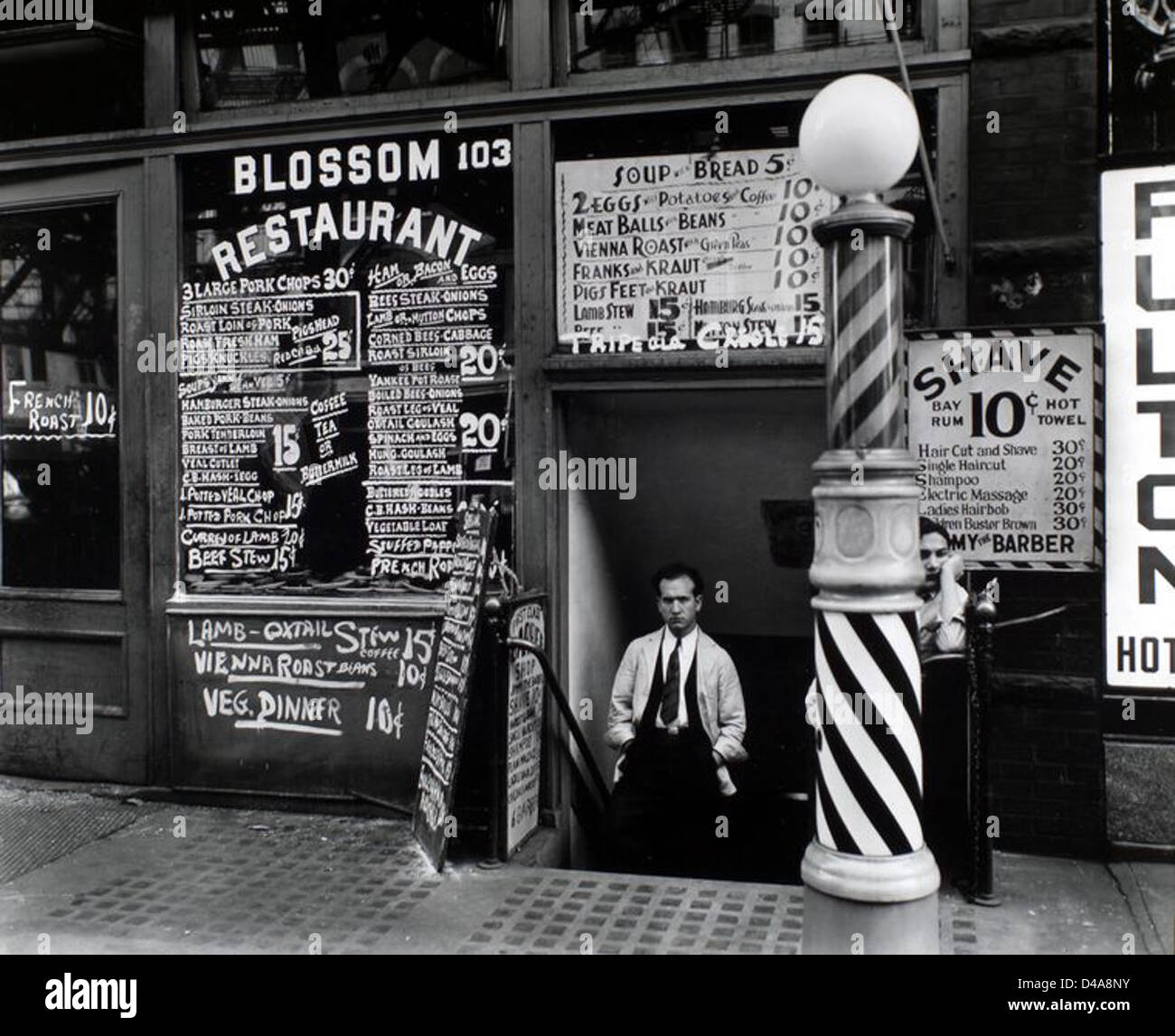 Blossom Restaurant, 103 Bowery Manhattan. Stockfoto