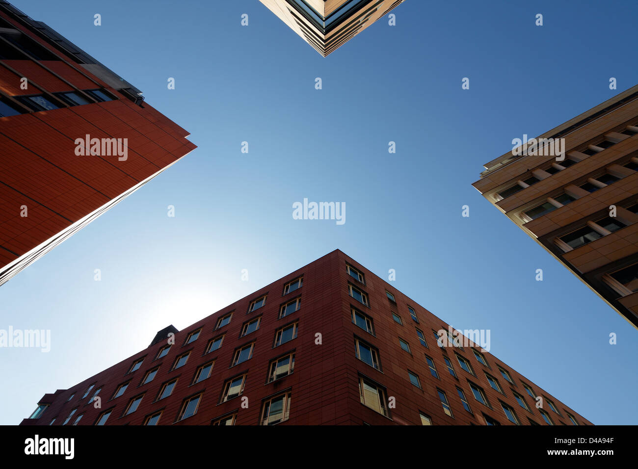 Berlin, Deutschland, das neue Gebäude in der Gegend Voxstraße Ludwig Beck Straße Stockfoto