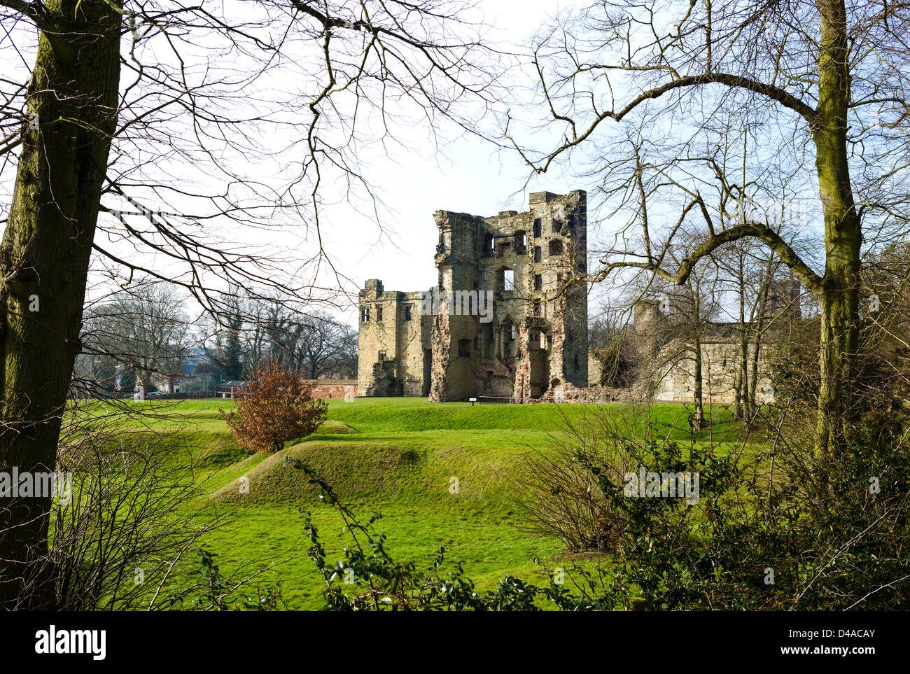 Ruinen der Burg Ashby-de-la-Zouch, Ashby-de-la-Zouch, Leicestershire, East Midlands, UK Stockfoto