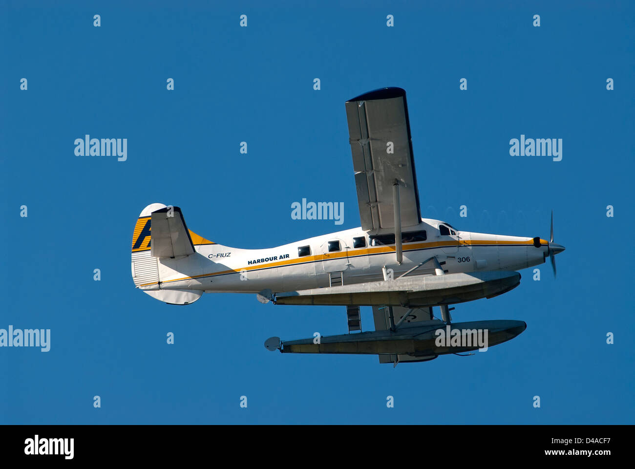 Harbour Air Wasserflugzeug Stockfoto