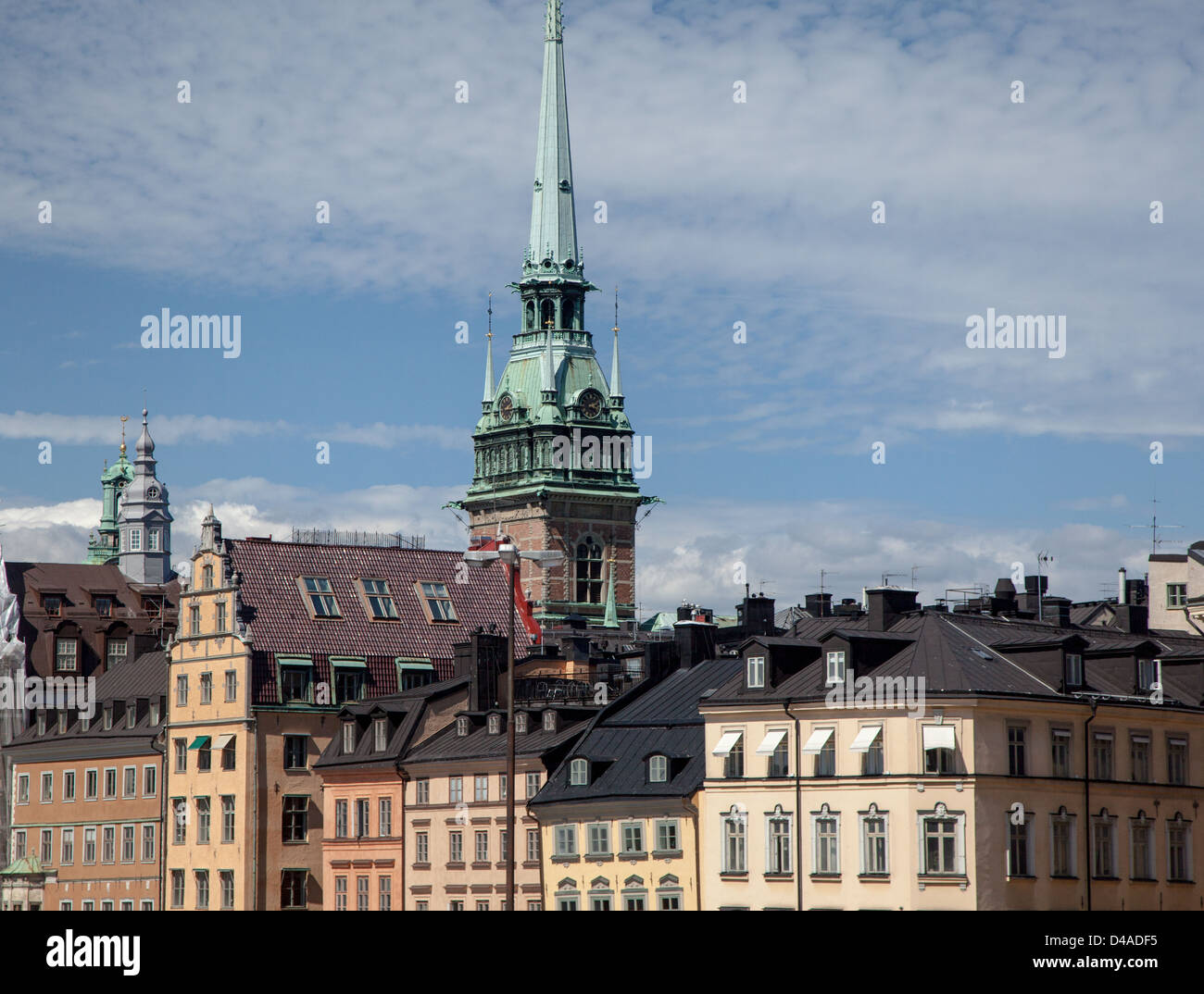 Kirche in Gamla Stan oder Altstadt in Stockholm Schweden. Stockfoto