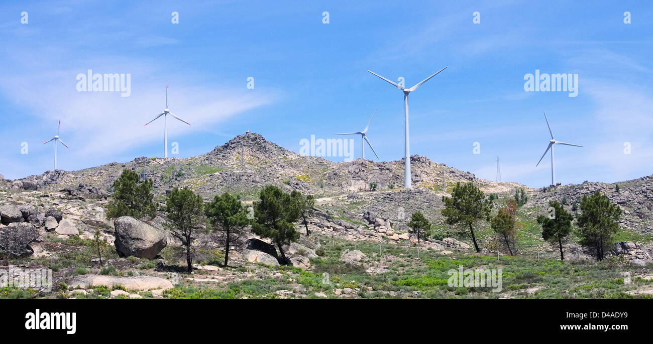 Windrad - Windkraftanlage 33 Stockfoto