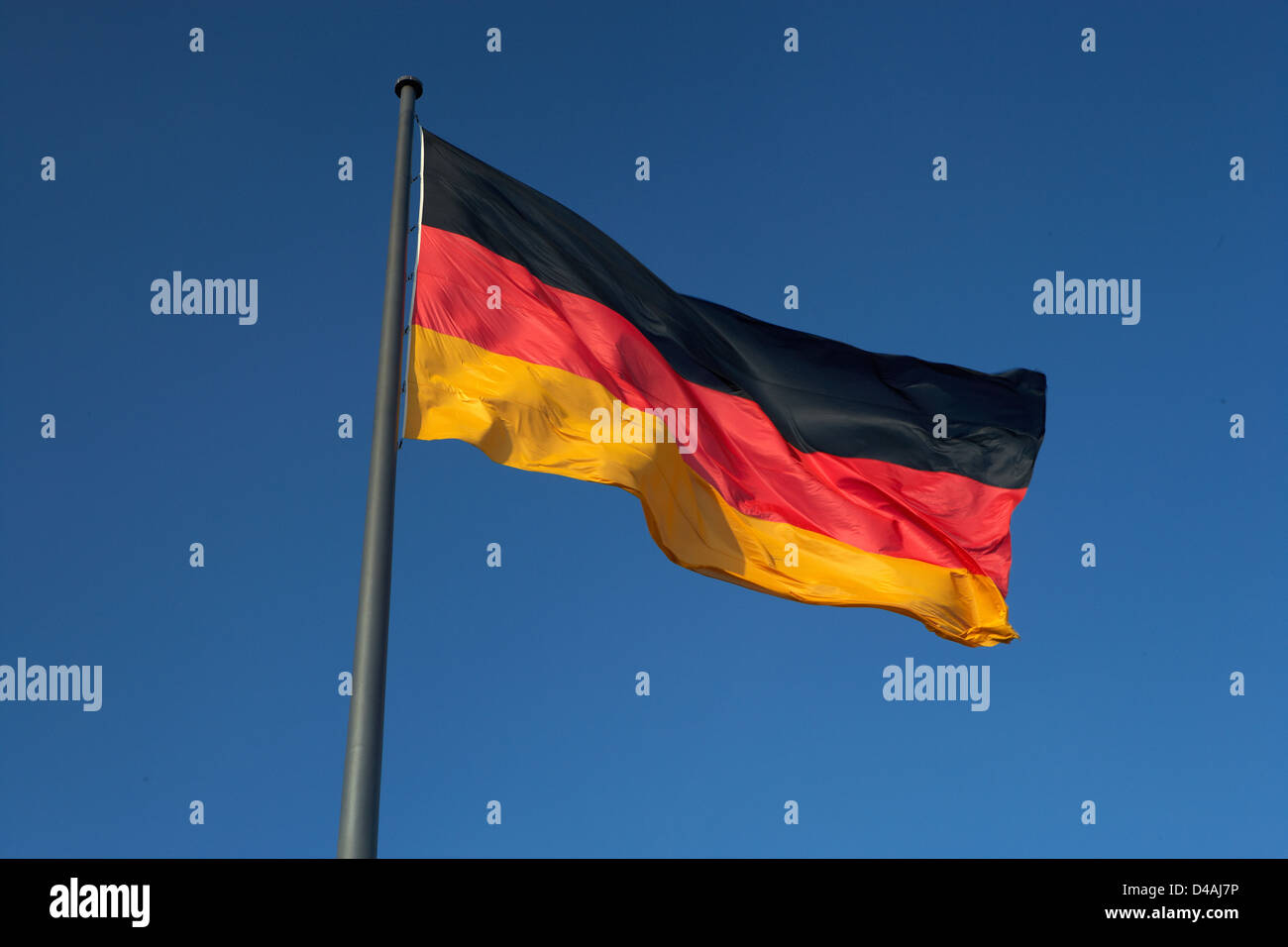 Berlin, Deutschland, Deutschland Fahnenschwingen Stockfoto