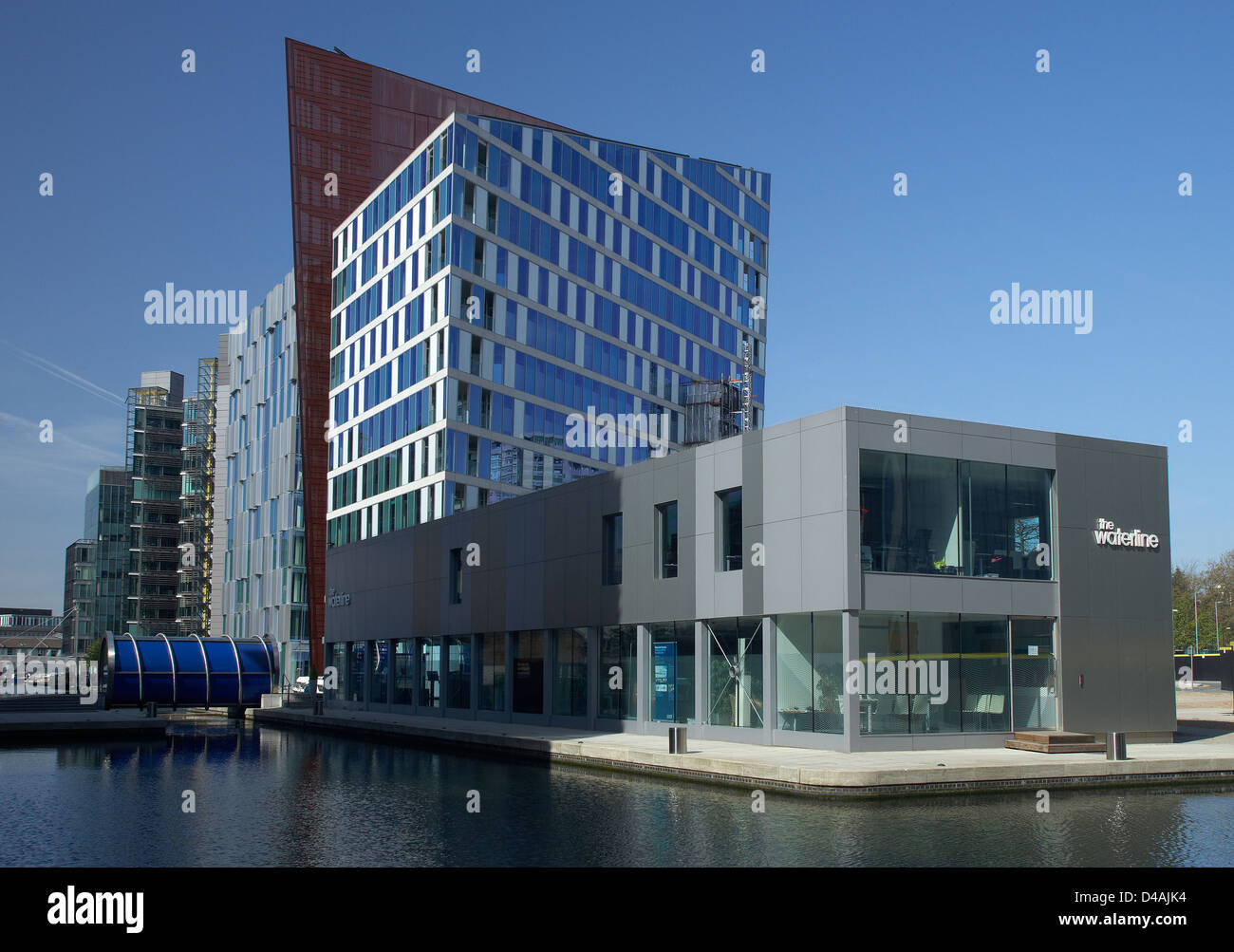 London, Vereinigtes Königreich, das Bauprojekt The Waterline Stockfoto