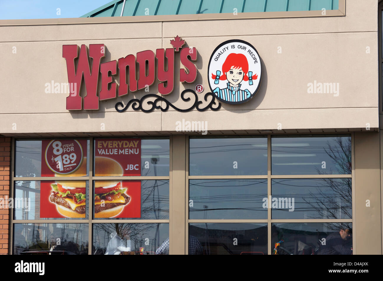 Wendy es Restaurant, Kanada (Ahornblatt Stockfotografie Alamy