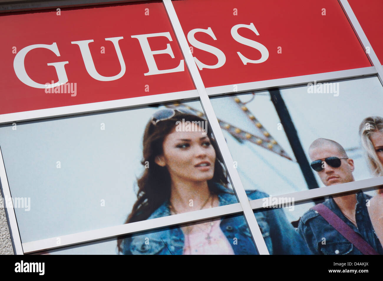 Guess Store außen Stockfoto