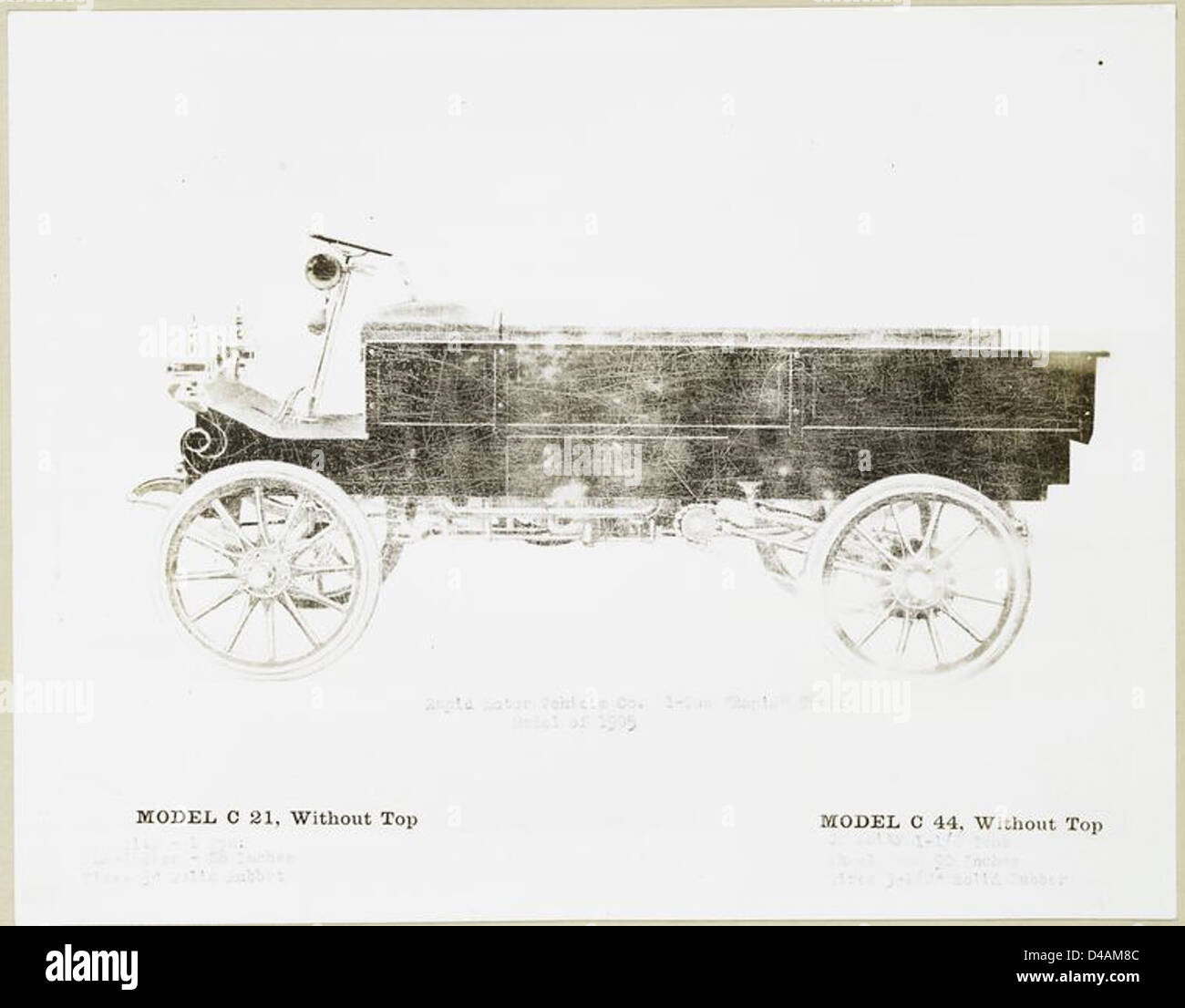 Rapid Motor Vehicle Co. 1-schnelle Tonner. Modell von 1905. Stockfoto