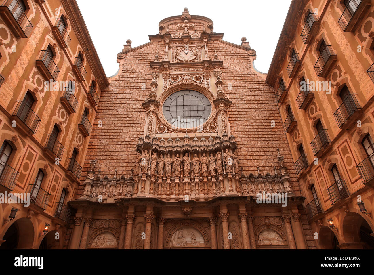 Christi Jünger Statuen gotischen Kloster Monestir Kloster von Montserrat, Barcelona, Katalonien, Spanien Stockfoto