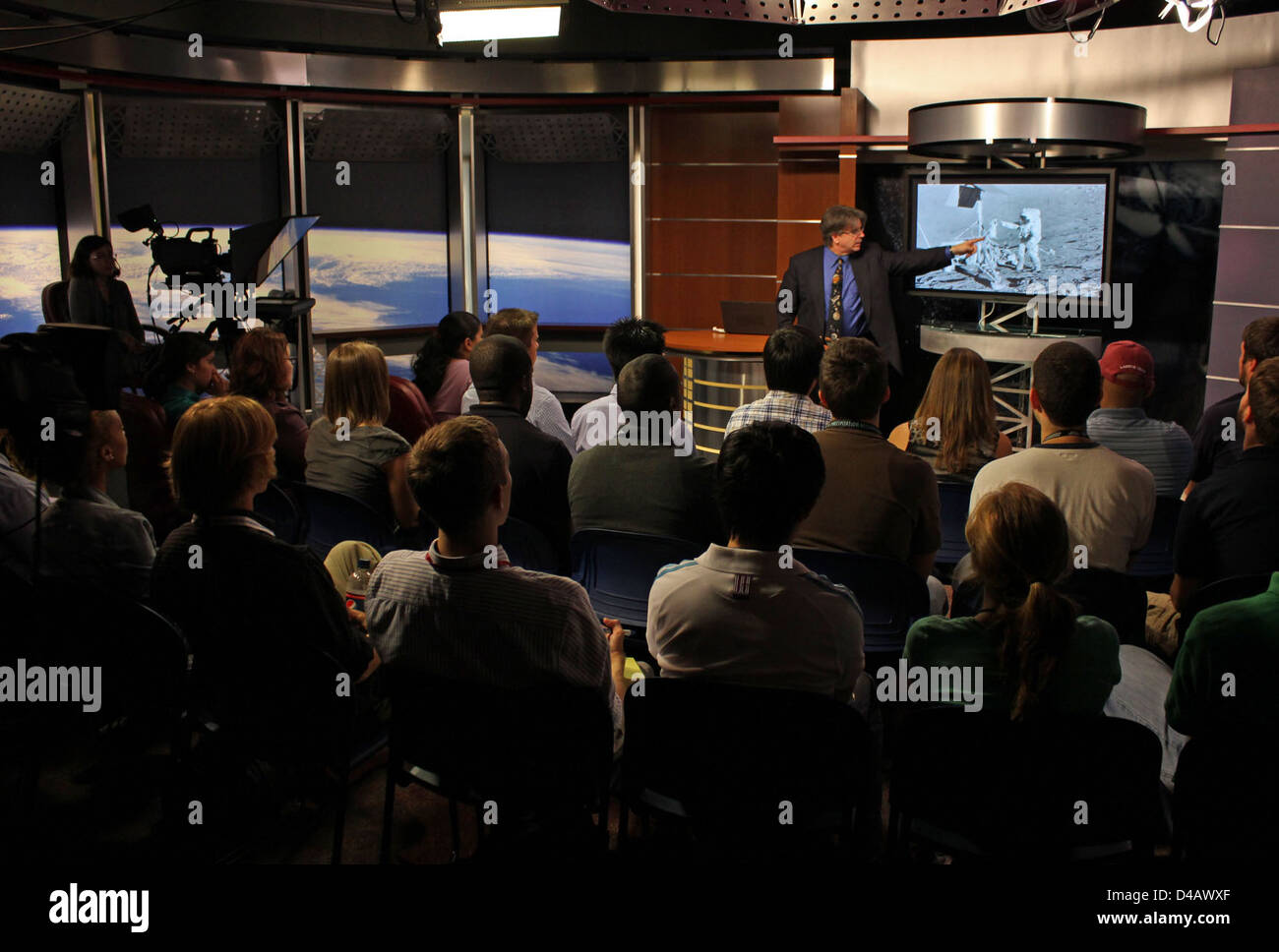 Taping Jim Garvin Lecture: Innere Sonnensystem Stockfoto