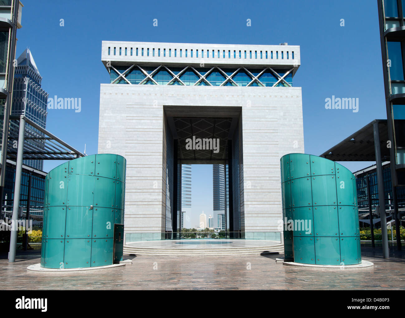 Das Torhaus im DIFC oder Dubai International Financial Centre in Dubai, Vereinigte Arabische Emirate VAE Naher Osten Stockfoto