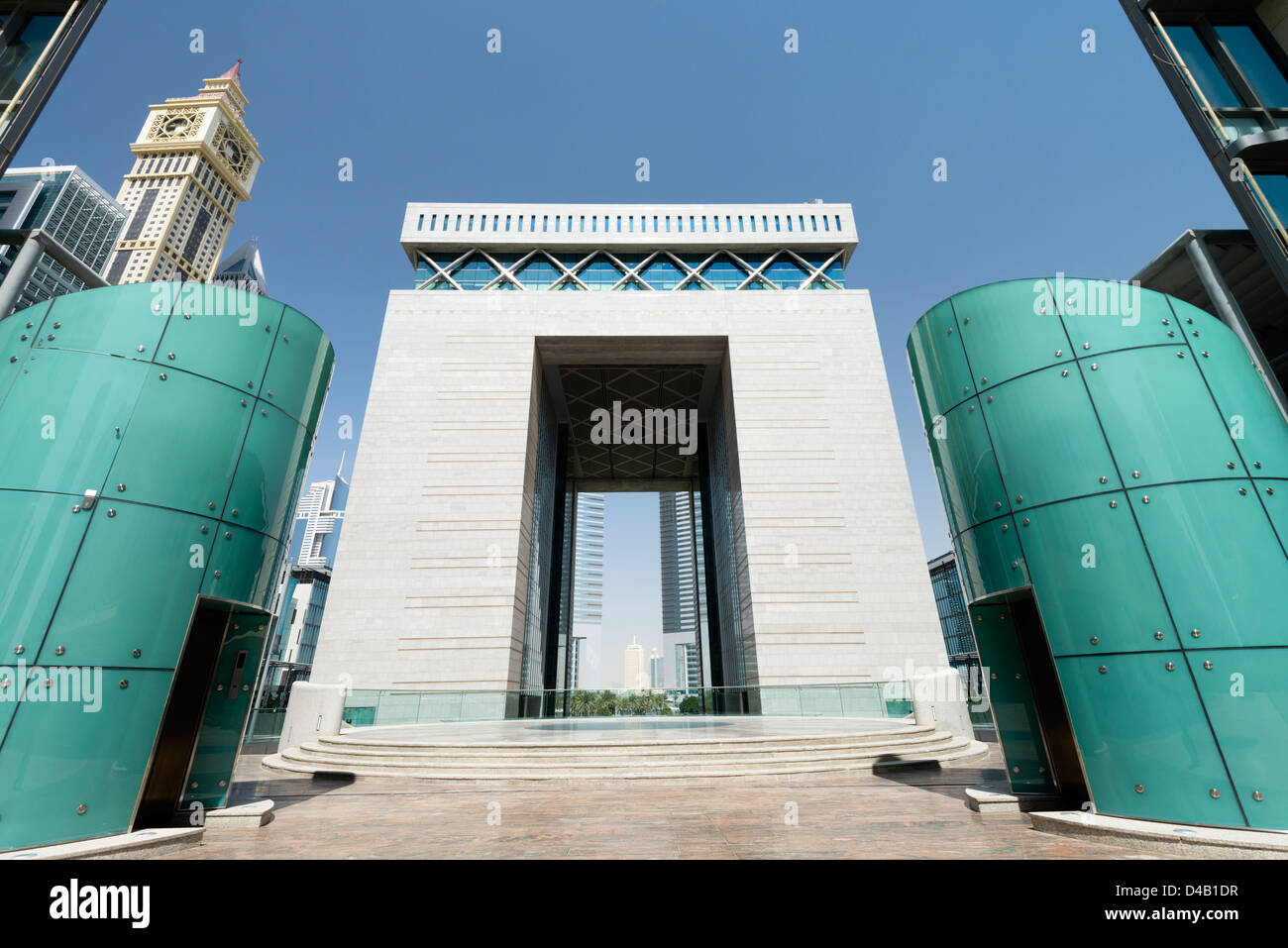 Das Torhaus im DIFC oder Dubai International Financial Centre in Dubai, Vereinigte Arabische Emirate VAE Naher Osten Stockfoto