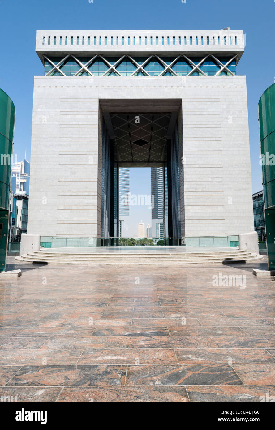 Das Torhaus im DIFC oder Dubai International Financial Centre in Dubai, Vereinigte Arabische Emirate VAE Naher Osten Stockfoto