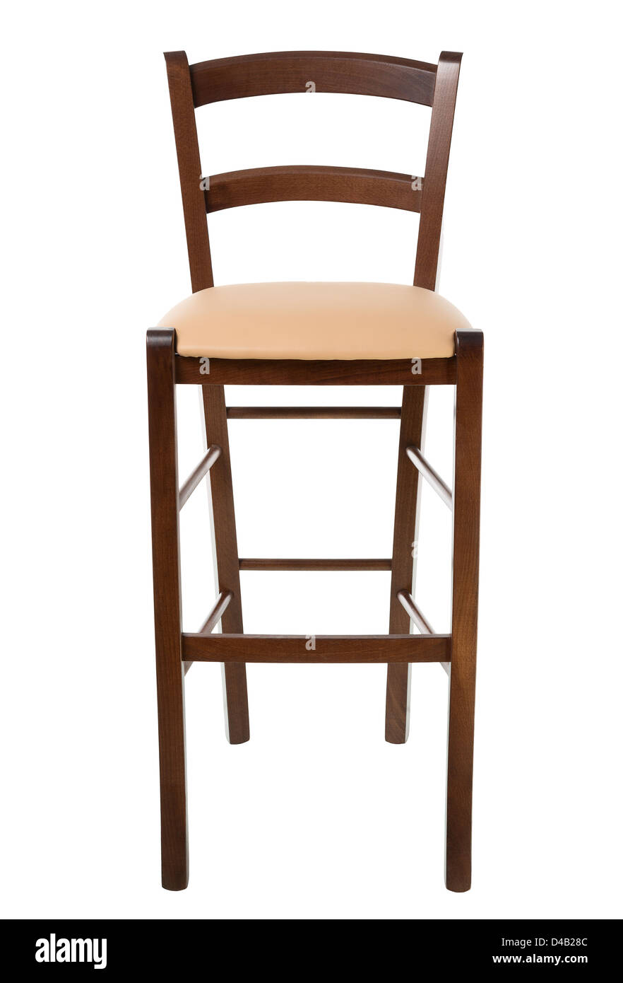 Stuhl isoliert auf weißem Hintergrund Stockfoto