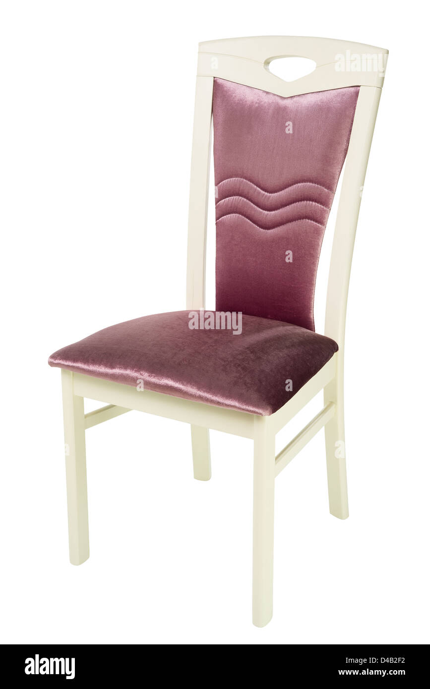 Stuhl isoliert auf weißem Hintergrund Stockfoto