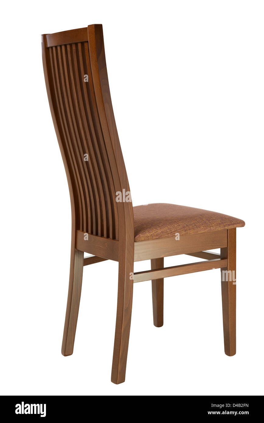 Stuhl isoliert auf weißem Hintergrund Stockfoto
