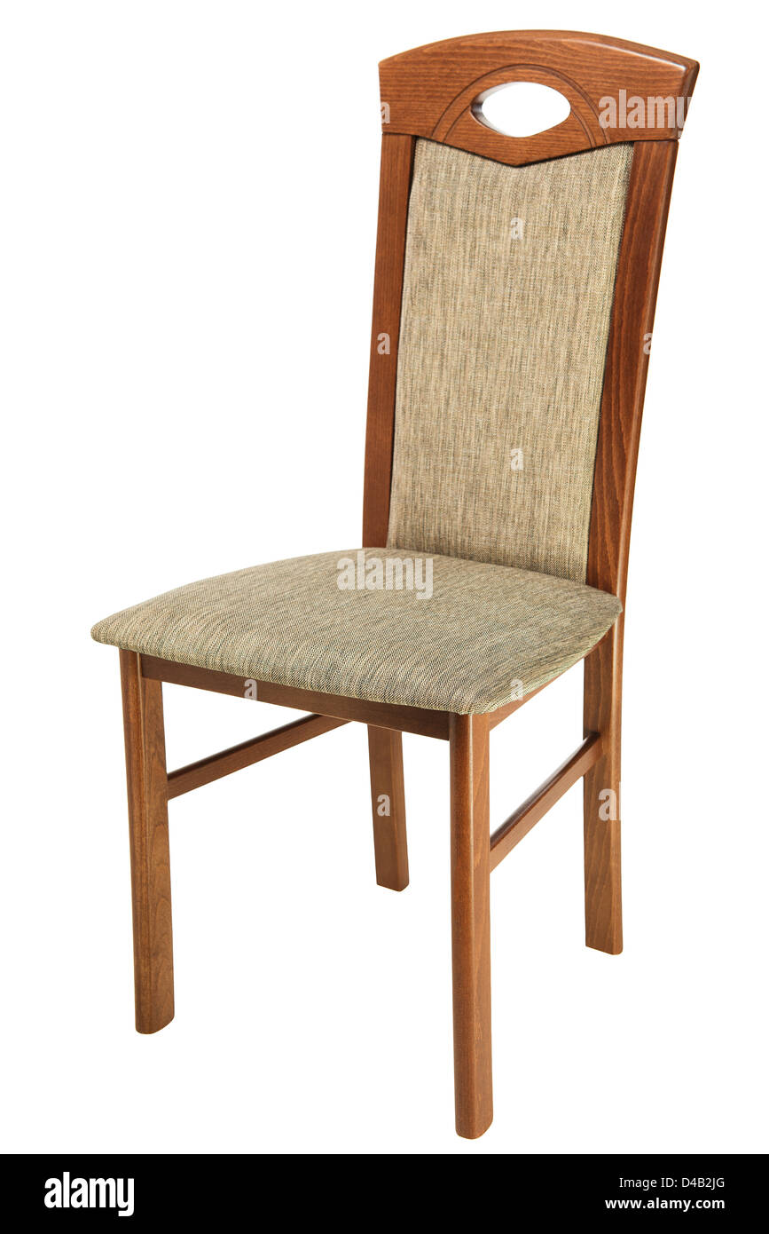 Stuhl isoliert auf weißem Hintergrund Stockfoto