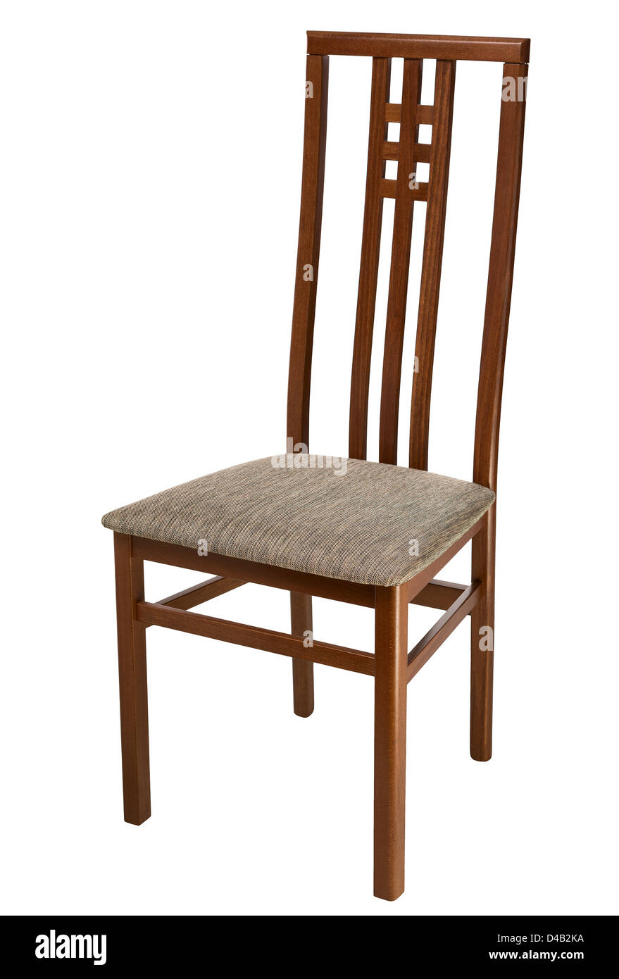 Stuhl isoliert auf weißem Hintergrund Stockfoto