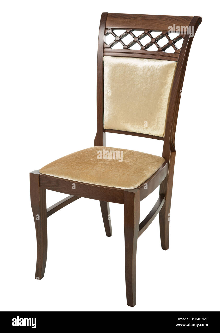 Stuhl isoliert auf weißem Hintergrund Stockfoto