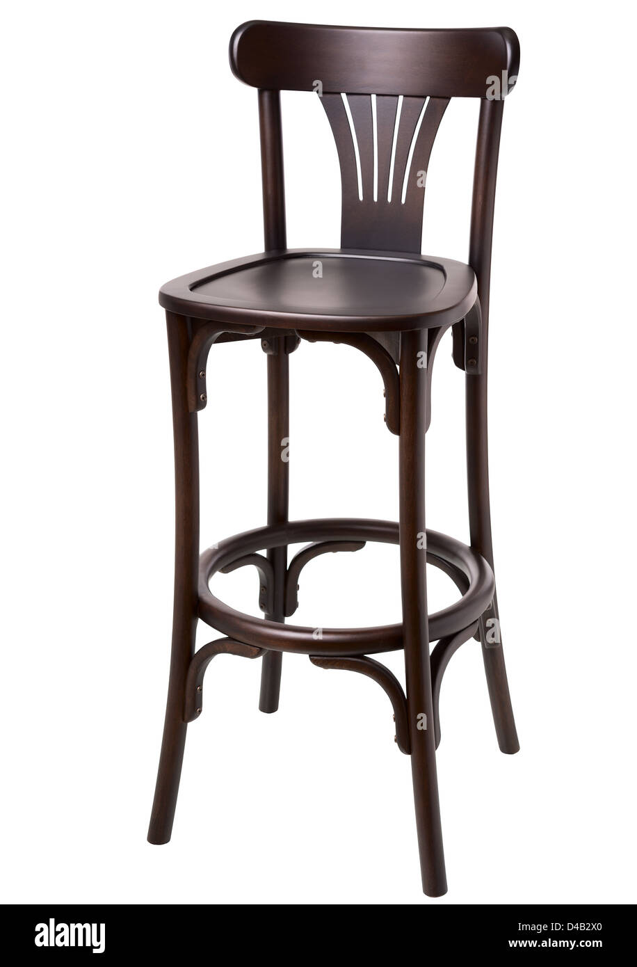Stuhl isoliert auf weißem Hintergrund Stockfoto