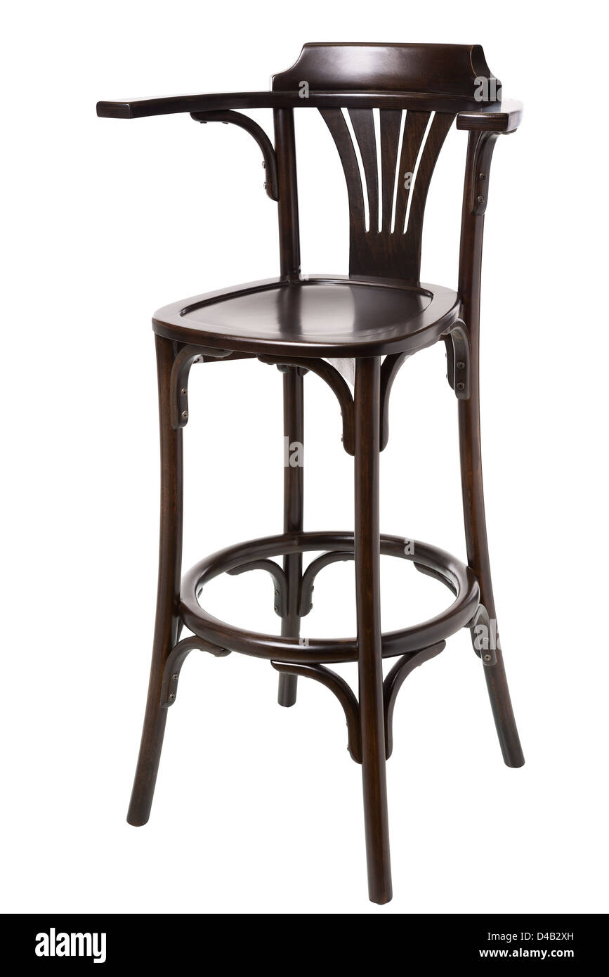 Stuhl isoliert auf weißem Hintergrund Stockfoto