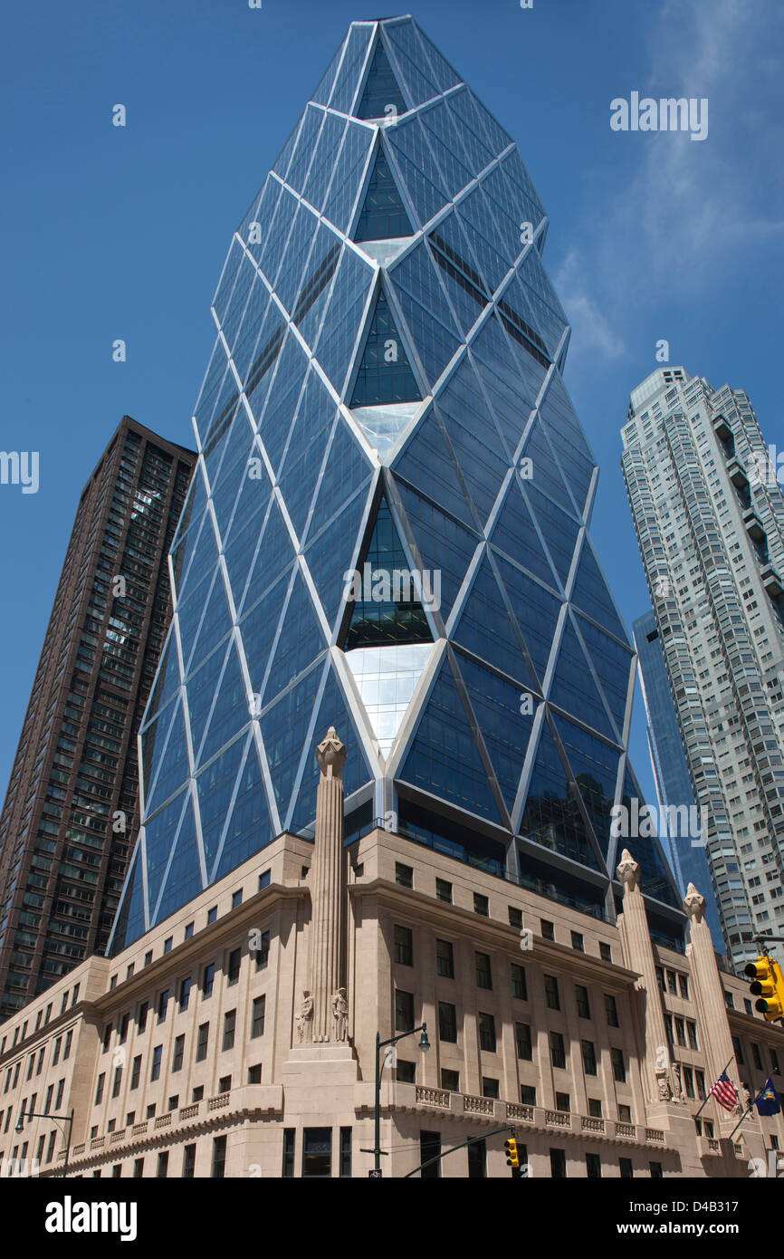 HEARST TOWER (© Norman Foster 2006) Eighth Avenue 57 STREET MIDTOWN MANHATTAN NEW YORK CITY USA Stockfoto