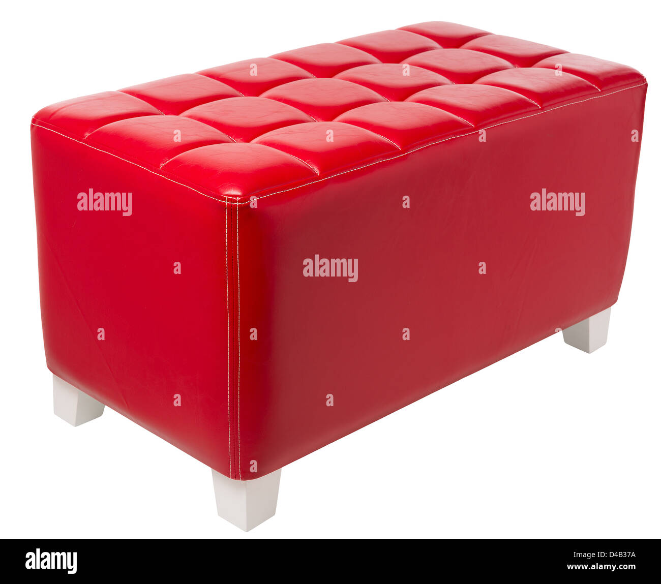 Polstermöbel, isoliert auf weiss Stockfoto