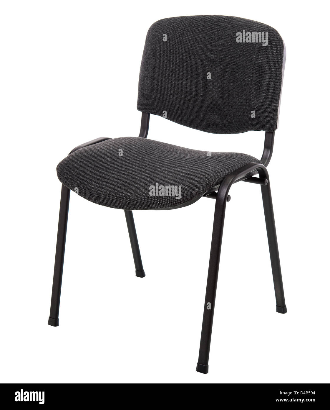 Bürostuhl, isoliert auf weiss Stockfoto
