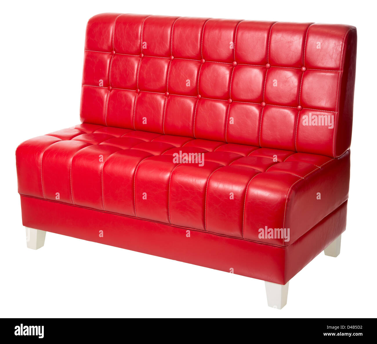 Polstermöbel, isoliert auf weiss Stockfoto