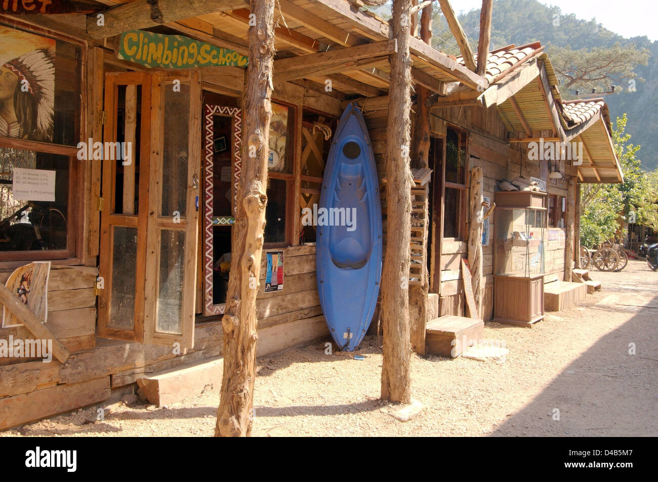 Hotel in den Bäumen, Olympos, Türkei, Westasien Stockfoto