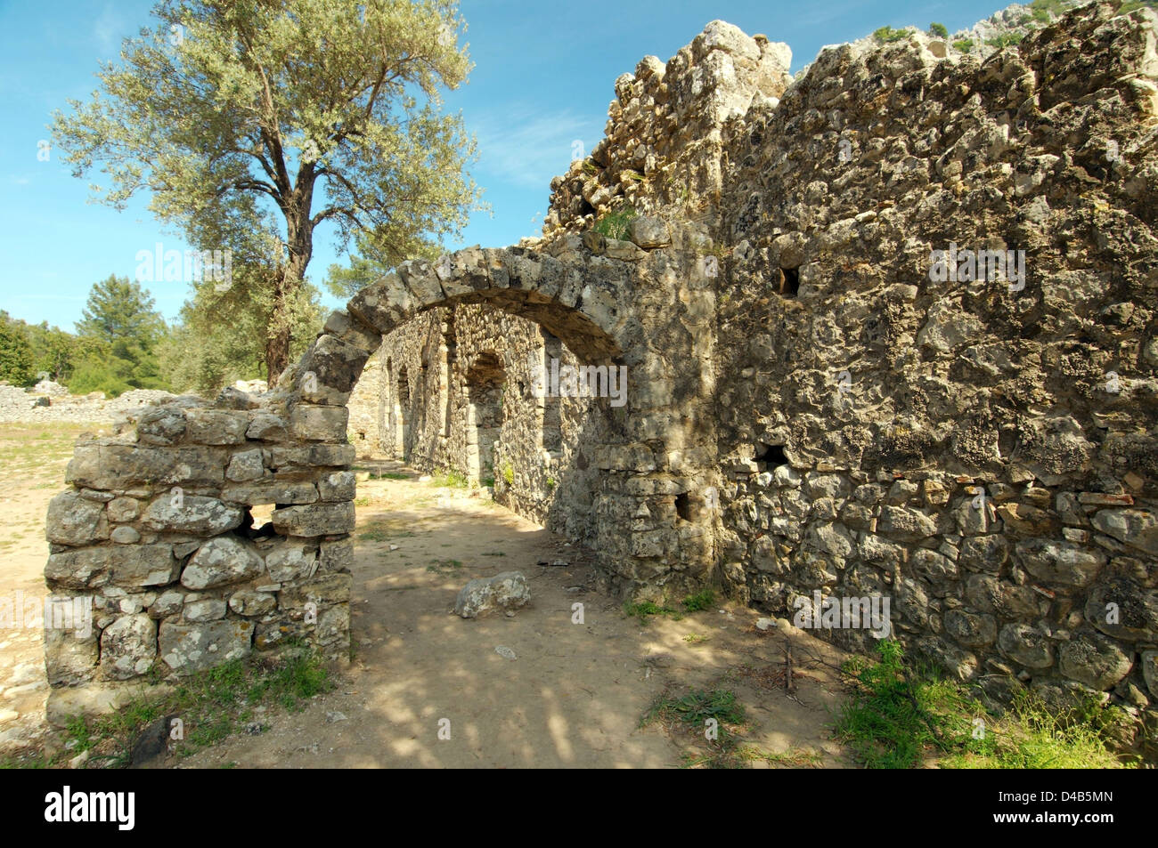 Ruine, Olympos (Lykien) Türkei, Westasien Stockfoto