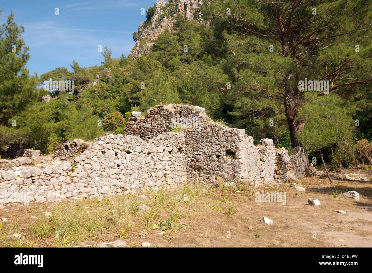 Ruine, Olympos (Lykien) Türkei, Westasien Stockfoto