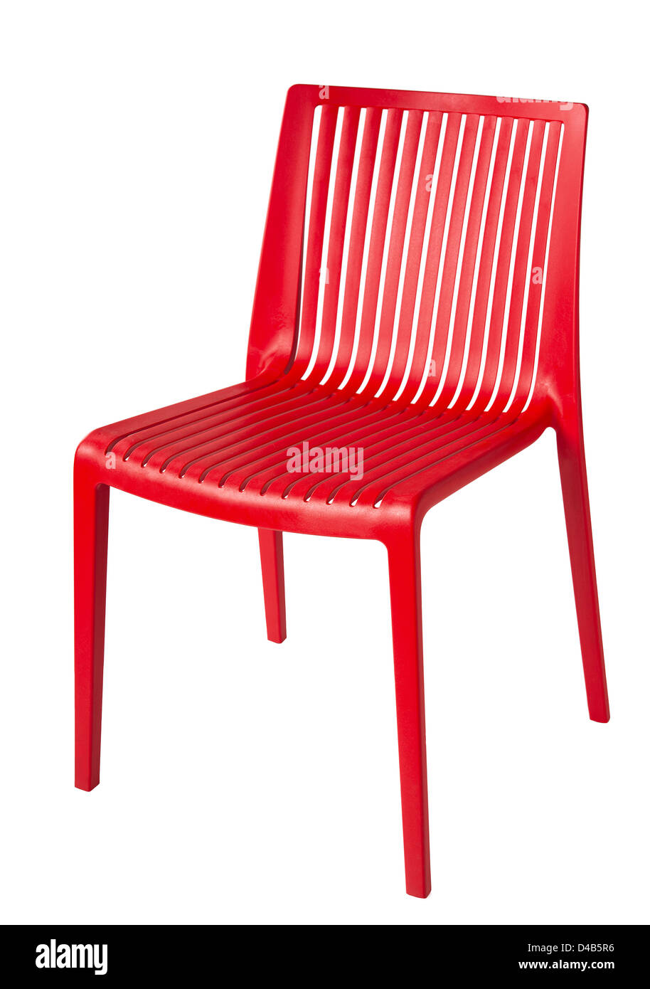 moderne Kunststoff-Stuhl, isoliert Stockfoto