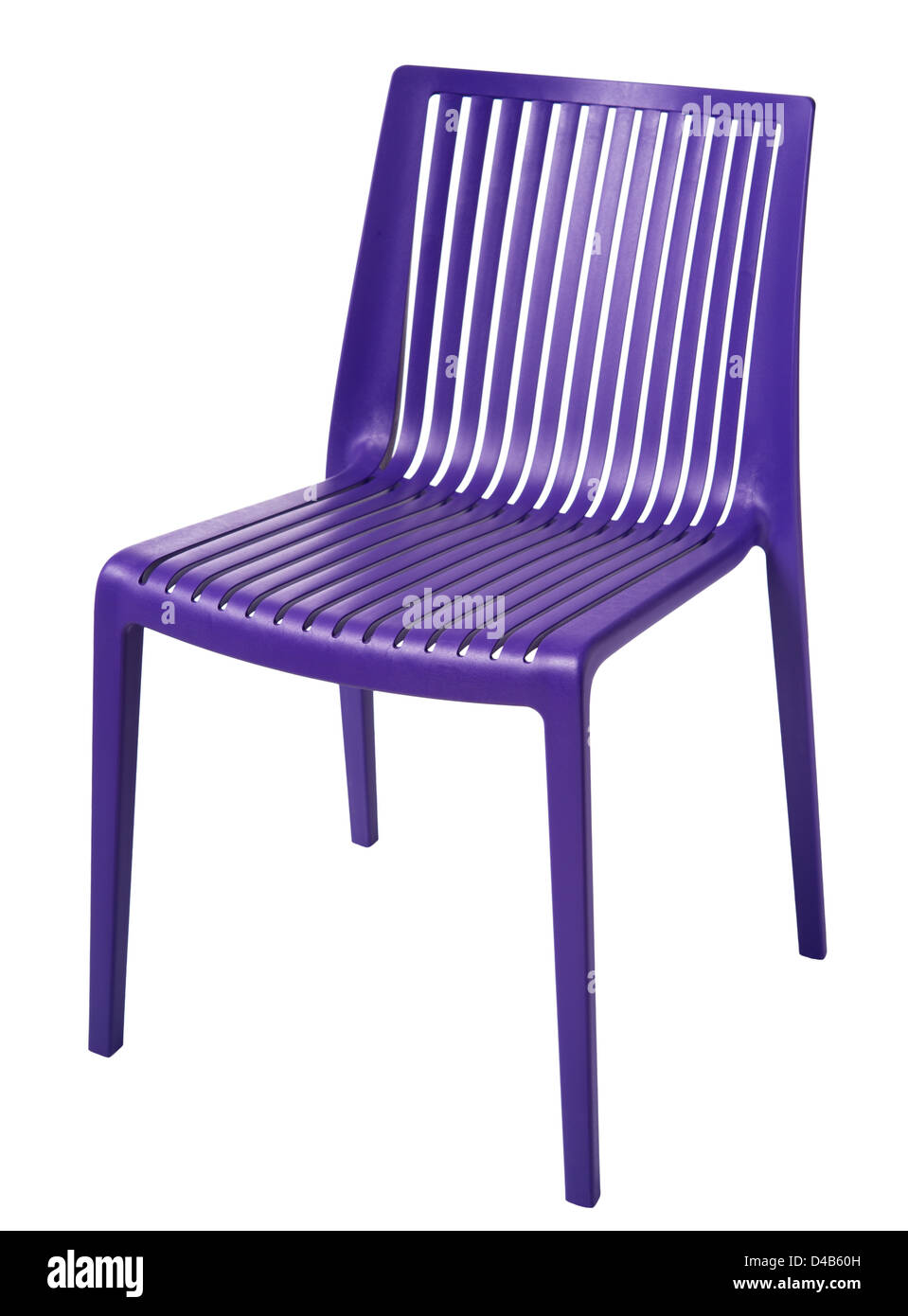 moderne Kunststoff-Stuhl, isoliert Stockfoto
