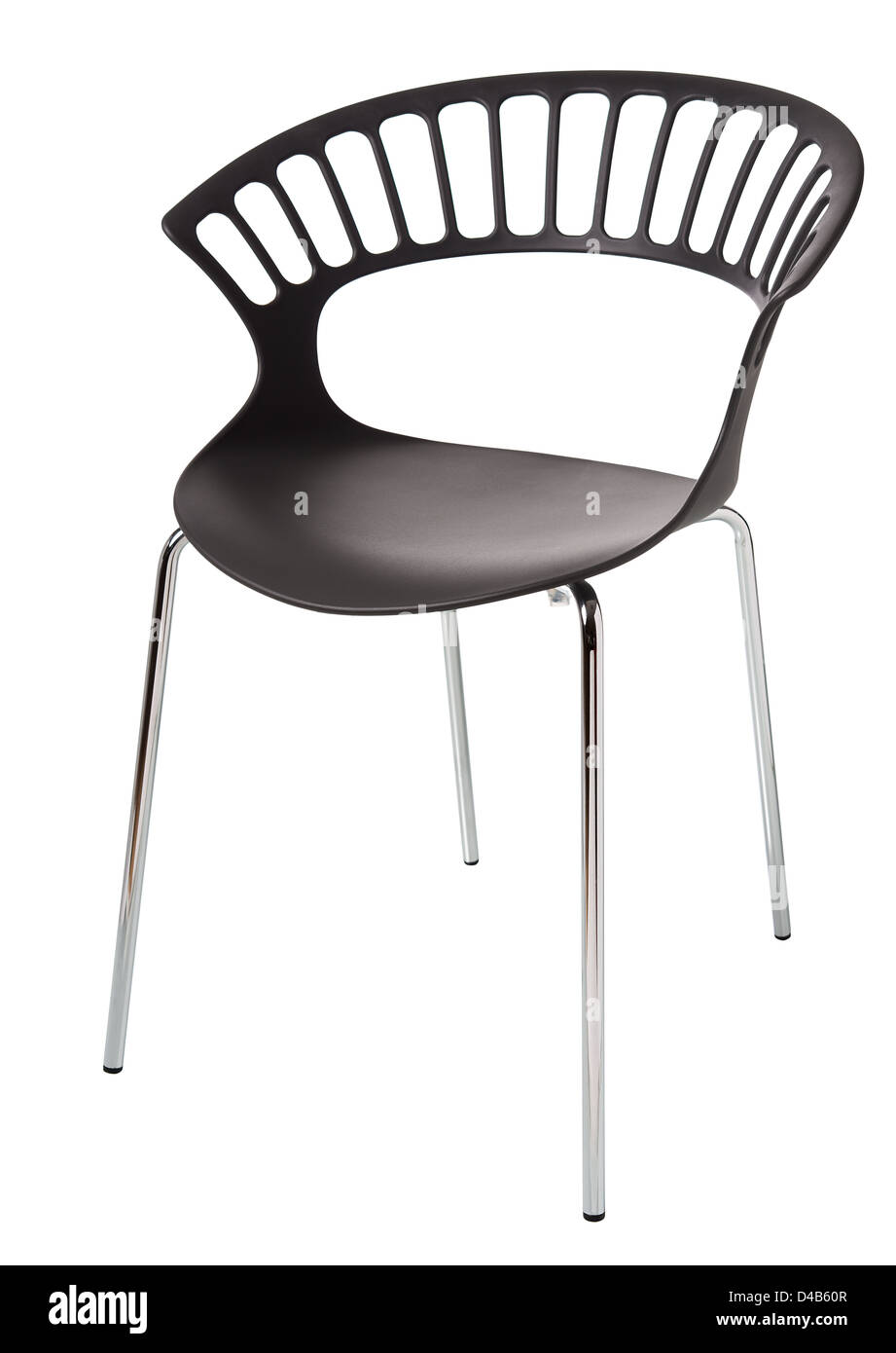 moderne Kunststoff-Stuhl, isoliert Stockfoto