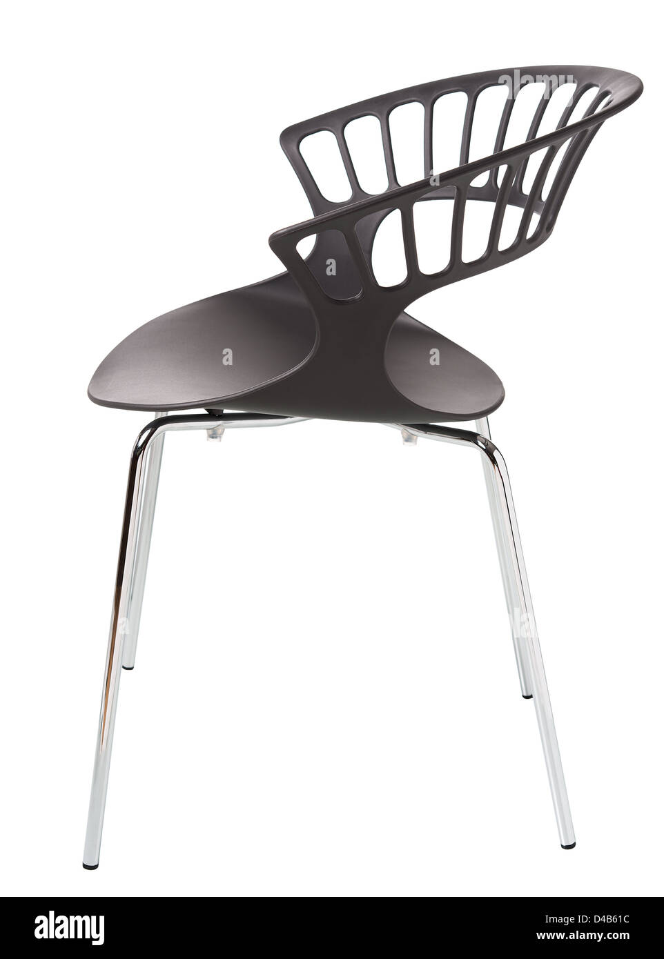 moderne Kunststoff-Stuhl, isoliert Stockfoto