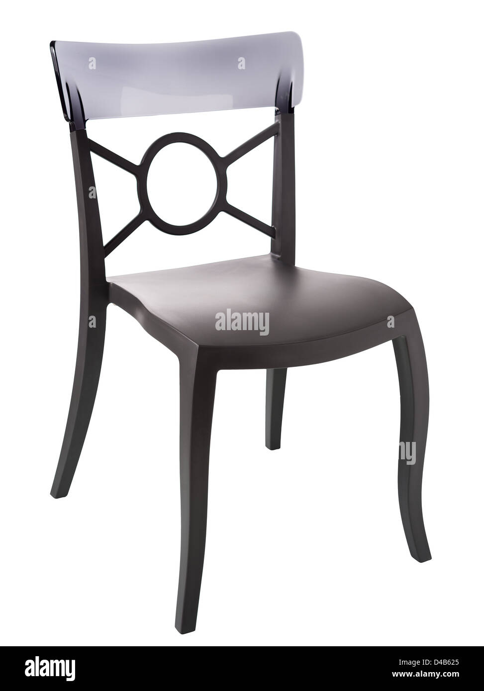 moderne Kunststoff-Stuhl, isoliert Stockfoto
