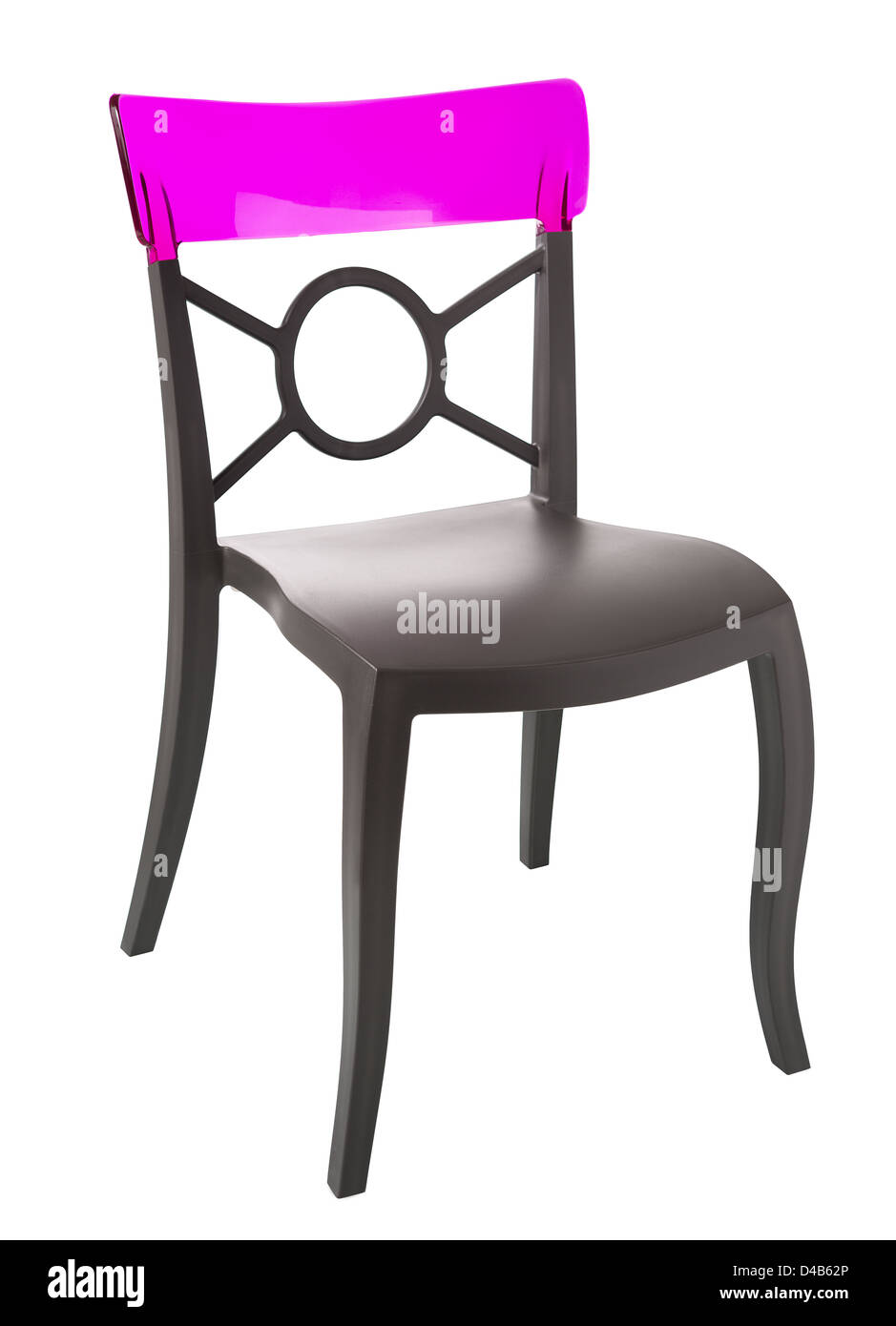 moderne Kunststoff-Stuhl, isoliert Stockfoto
