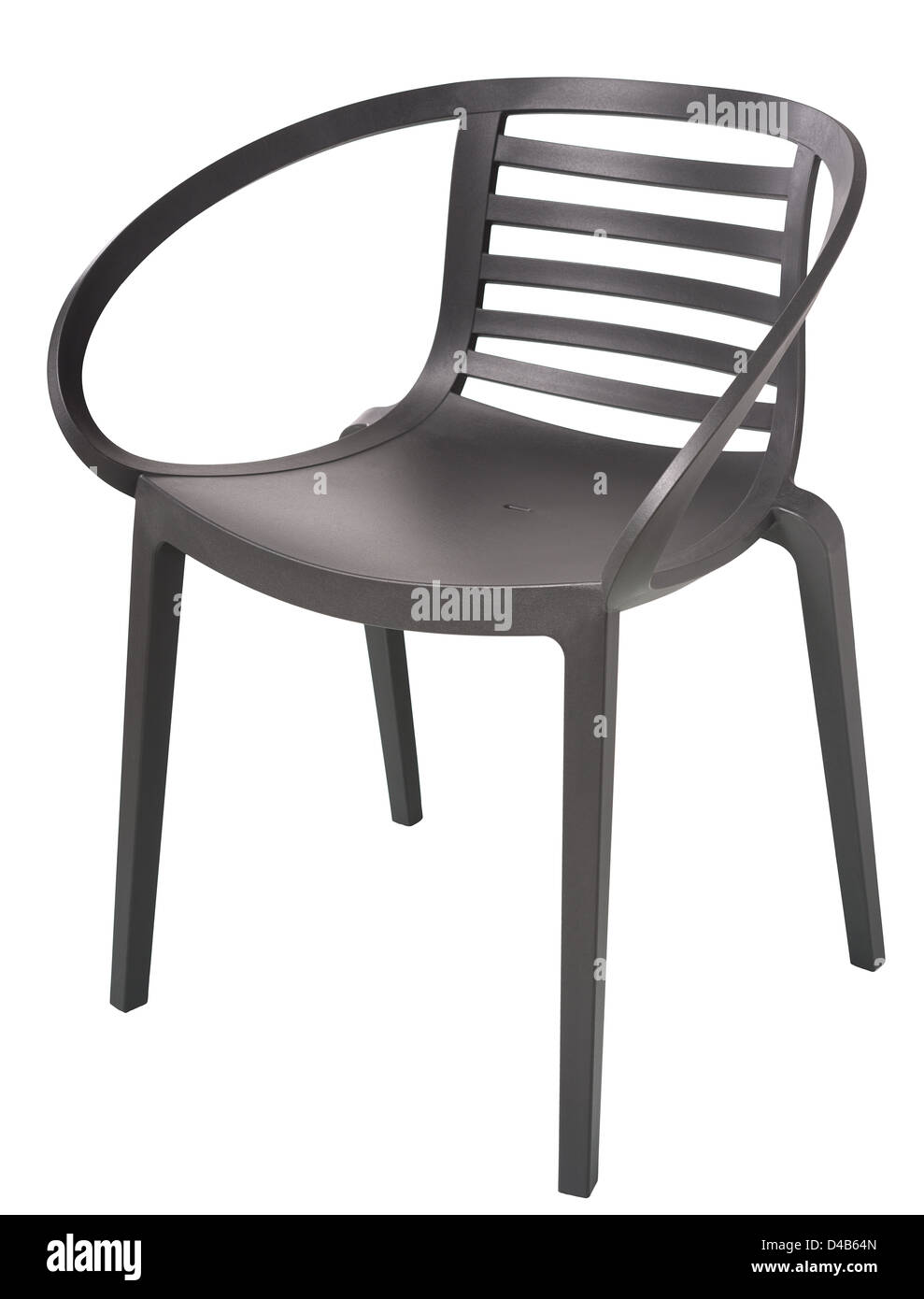 moderne Kunststoff-Stuhl, isoliert Stockfoto